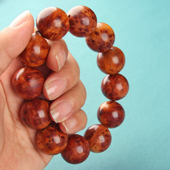 Sichuan-style high-oil yew tassel bracelet 2.0 Taihang yew 8mm 108 beads Buddhist beads Liangshan yew plain grain