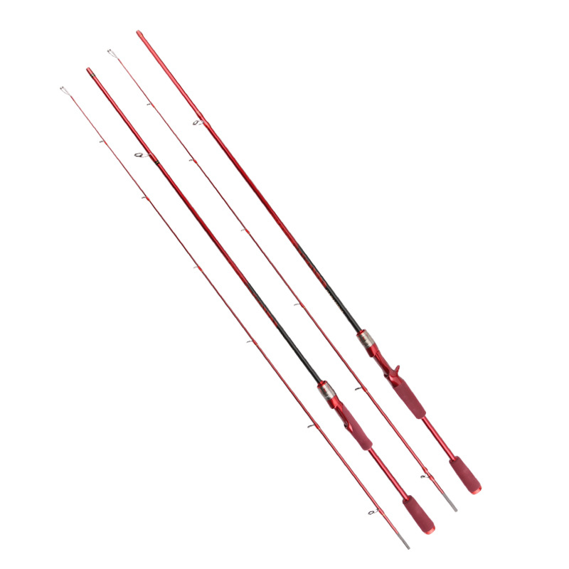 Nuevo carbono Luya Rod 1,8-2,4 m negro rebordear caña de pescar tiro largo ML enchufe ajustable Varilla DE ALTO material de carbono
