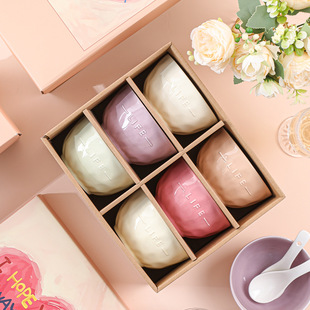 Cream Style Ceramic Bowl Plate Tableware suit Household Wholesale Newlyweds Housewarming New Home Opening Activities Gift suit