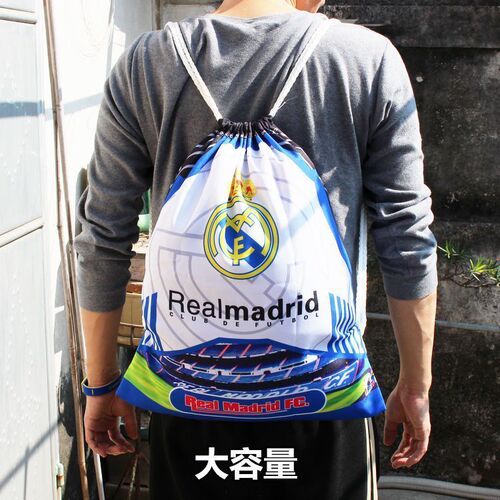 Soccer Training Shoe Bag with Drawstring Closure Backpack - AC Milan, Chelsea, Argentina, Messi, Real Madrid