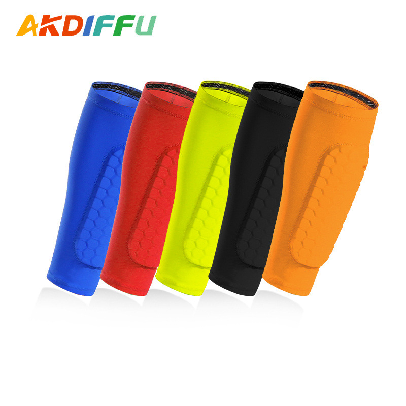 Nuevo protector de pantorrilla de panal transfronterizo para hombres y mujeres, rodilleras de lycra, canasta de pies, rodilleras deportivas de voleibol, fabricantes de cubiertas al por mayor