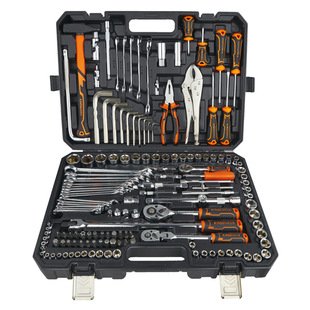 150-Piece Vehicle-Mounted Multi-Functional Car and Motorcycle Maintenance Tool Box Set Socket Wrench Casing Combination Heavy Duty