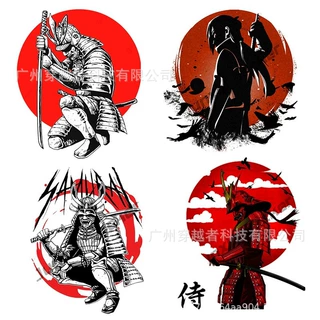 汽车贴纸日本文化武士魔鬼面具剑魂造型个性贴花适合汽车配件装饰