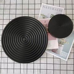 木質水波紋砧板現代冷淡風托盤ins實木下午茶點心盤美食攝影背景