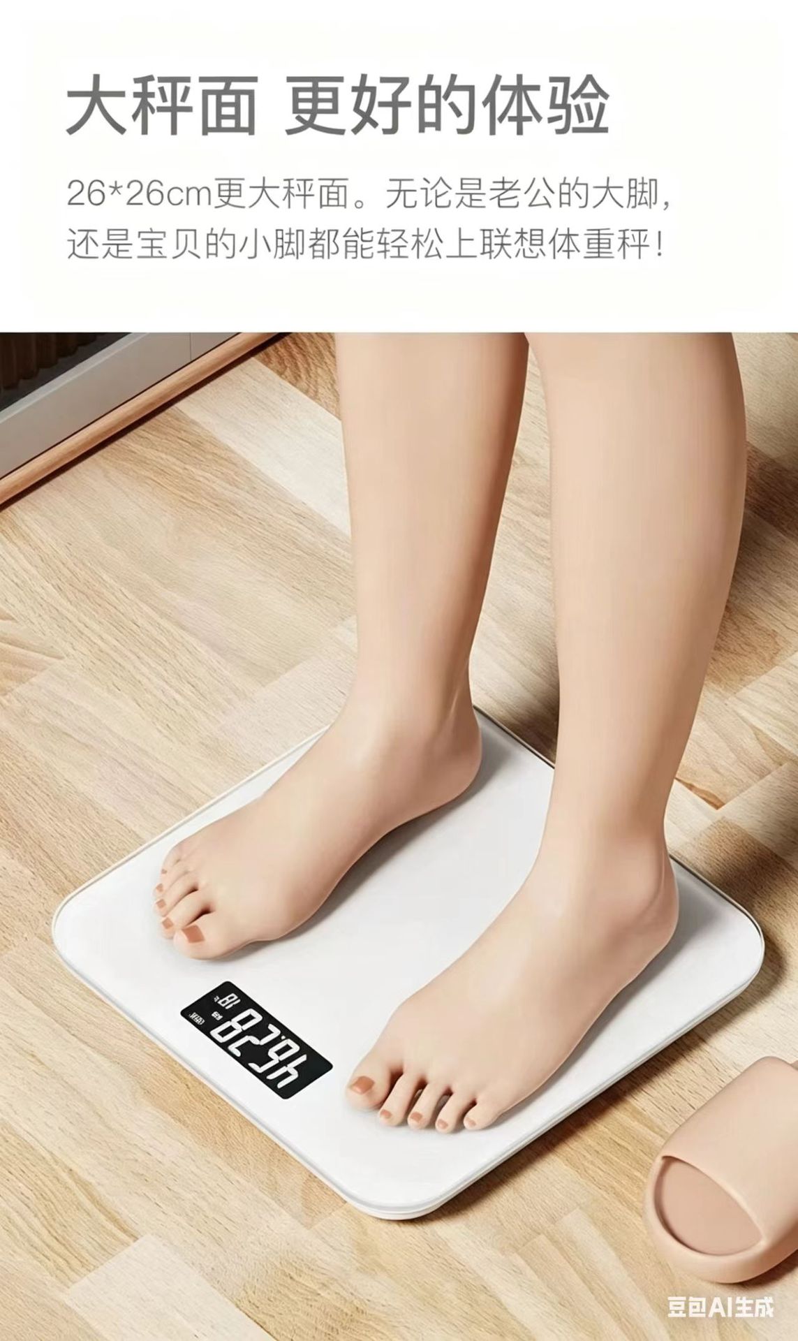 Rechargeable Electronic Weight Scale Accurate Digital Bathroom Scale Smart Health Body Scale for Adults Women Dormitory