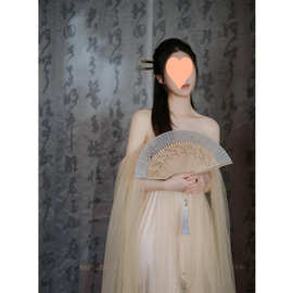 新中式晨袍新娘敬酒服订婚礼服一字肩国风复古长裙超仙气质连衣裙