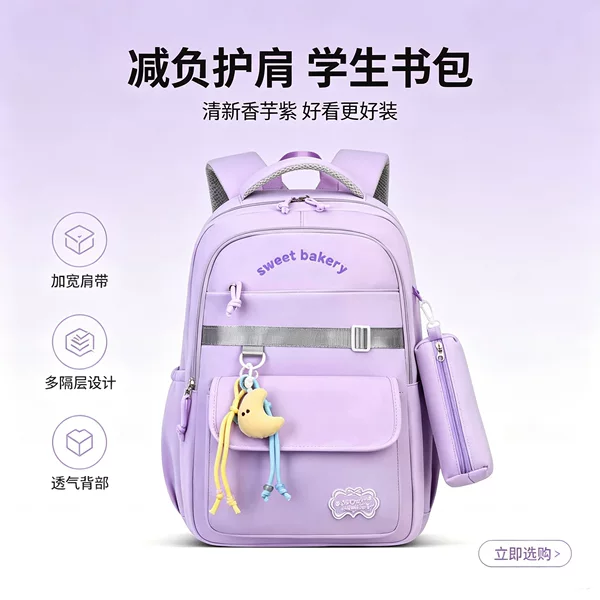 2026 New Model College Student Backpack for Men, College Style Outdoor Travel Fashion Trend Cross-Border Foreign Trade
