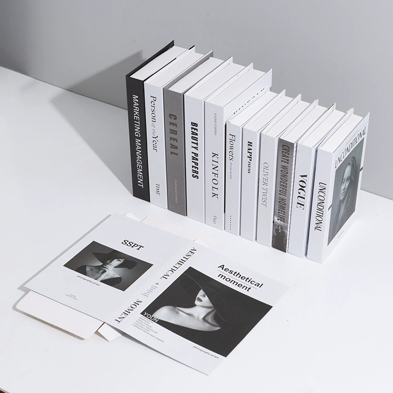 Декоративная складная поддельная книга, проп Nordic imitation, современный английский стиль, 27×17×4 см