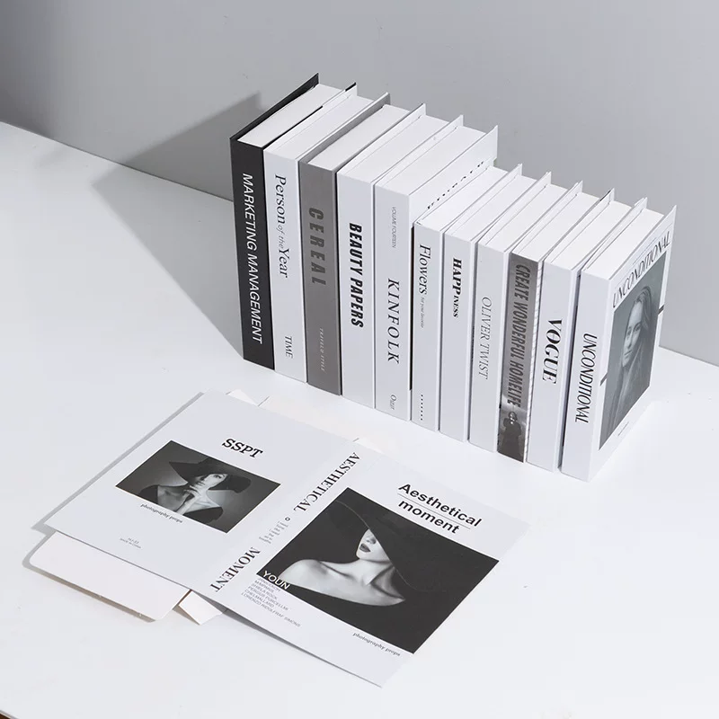 Декоративная складная поддельная книга, проп Nordic imitation, современный английский стиль, 27×17×4 см
