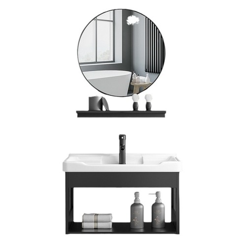 Small Balcony Sink Bathroom Vanity Wash Basin Simple Small Household Wall-mounted Face Basin Cabinet Combination