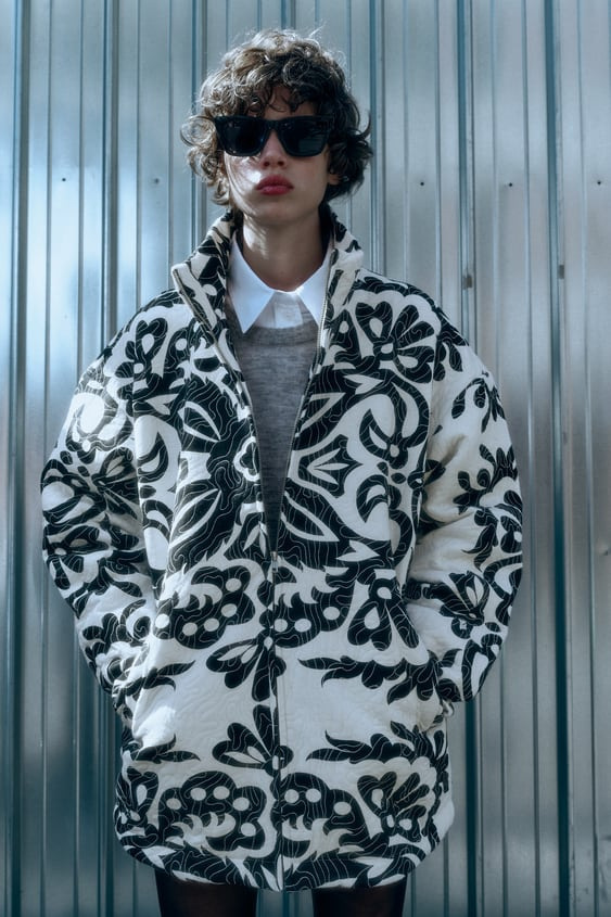 欧美批发2023冬季绗棉外套女式棉衣夹克气质棉服C4-69896