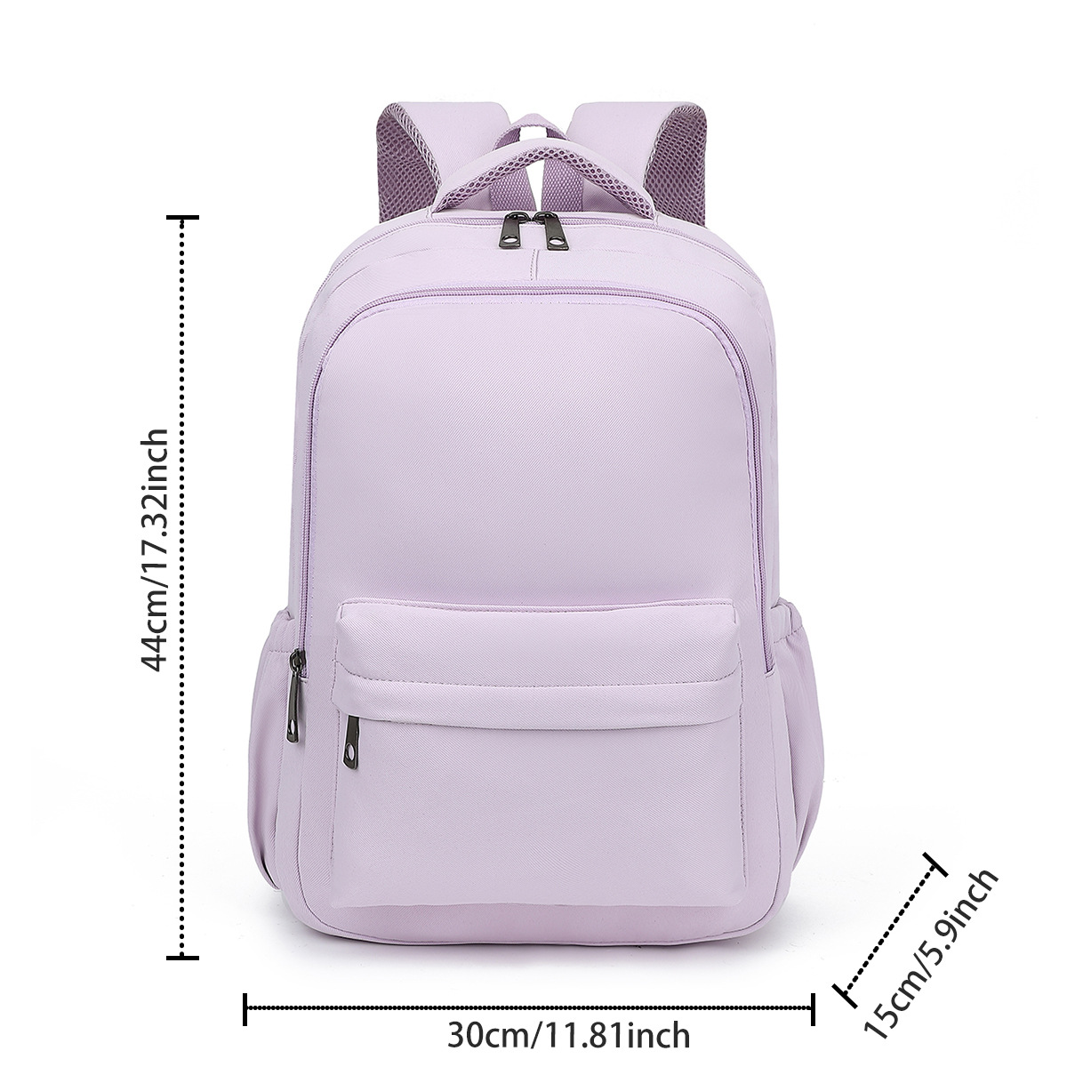 Wasserdicht 20 Zoll Einfarbig Schule Täglich Schulrucksack display picture 37