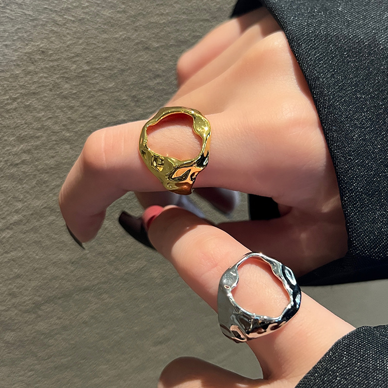 Rings Classification Geometric Silver Plated Metal Women'S Rings