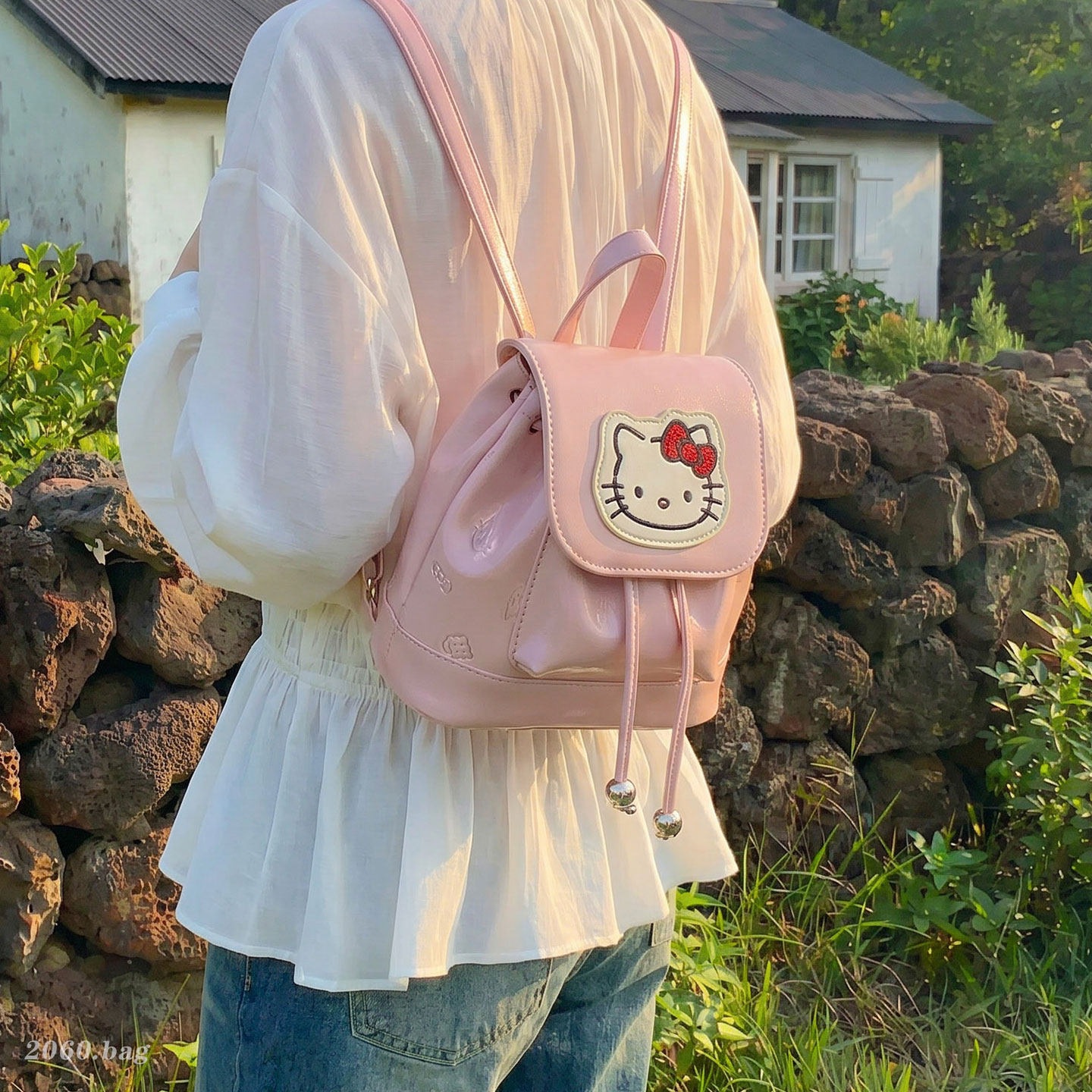 Nuevo pull-out chica mochila de verano tarjeta ventilación 2026 mochila diaria versátil mujer linda