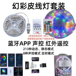 ��ˮ5V�ò�Ƥ��RGBIC�����b���{��APP�ش����������҃ȷ�