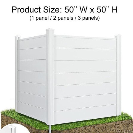 Factory Direct Sales Pvc Courtyard Multi-Functional Semi-Enclosed Trash Can Air-Conditioning Enclosure European and American Motor Privacy Fence Panel