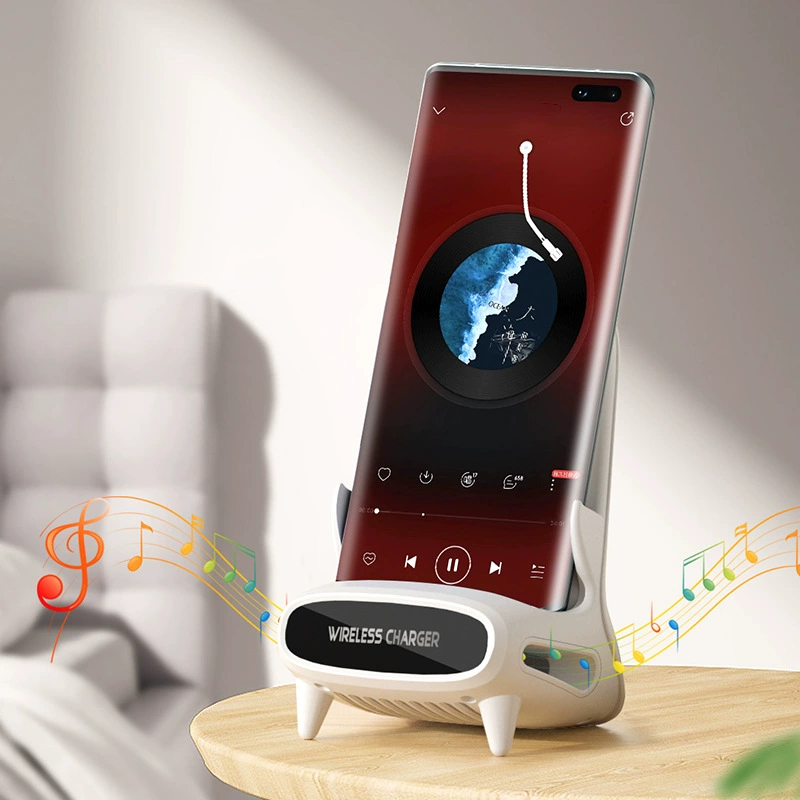 Беспроводная зарядная станция для мобильных телефонов, настольная подставка для кресла, магнитная быстрая зарядка, универсальная зарядная база 3-в-1 для Android.