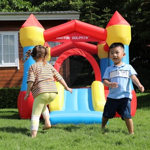 Children's Inflatable Castle Slide, Square Park Amusement Equipment, Inflatable Castle Toys, Factory Direct Sales in Stock