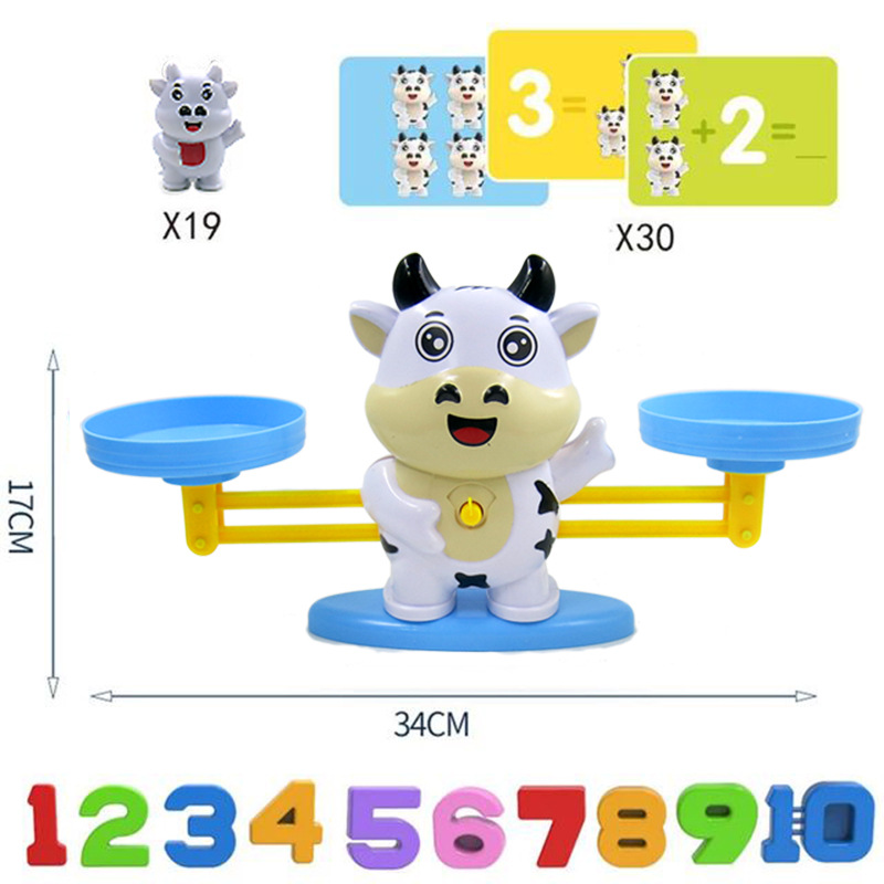 Nuevos juegos de equilibrio de mesa para padres e hijos de educación temprana para terneros balanza digital juguetes de ciencia y educación