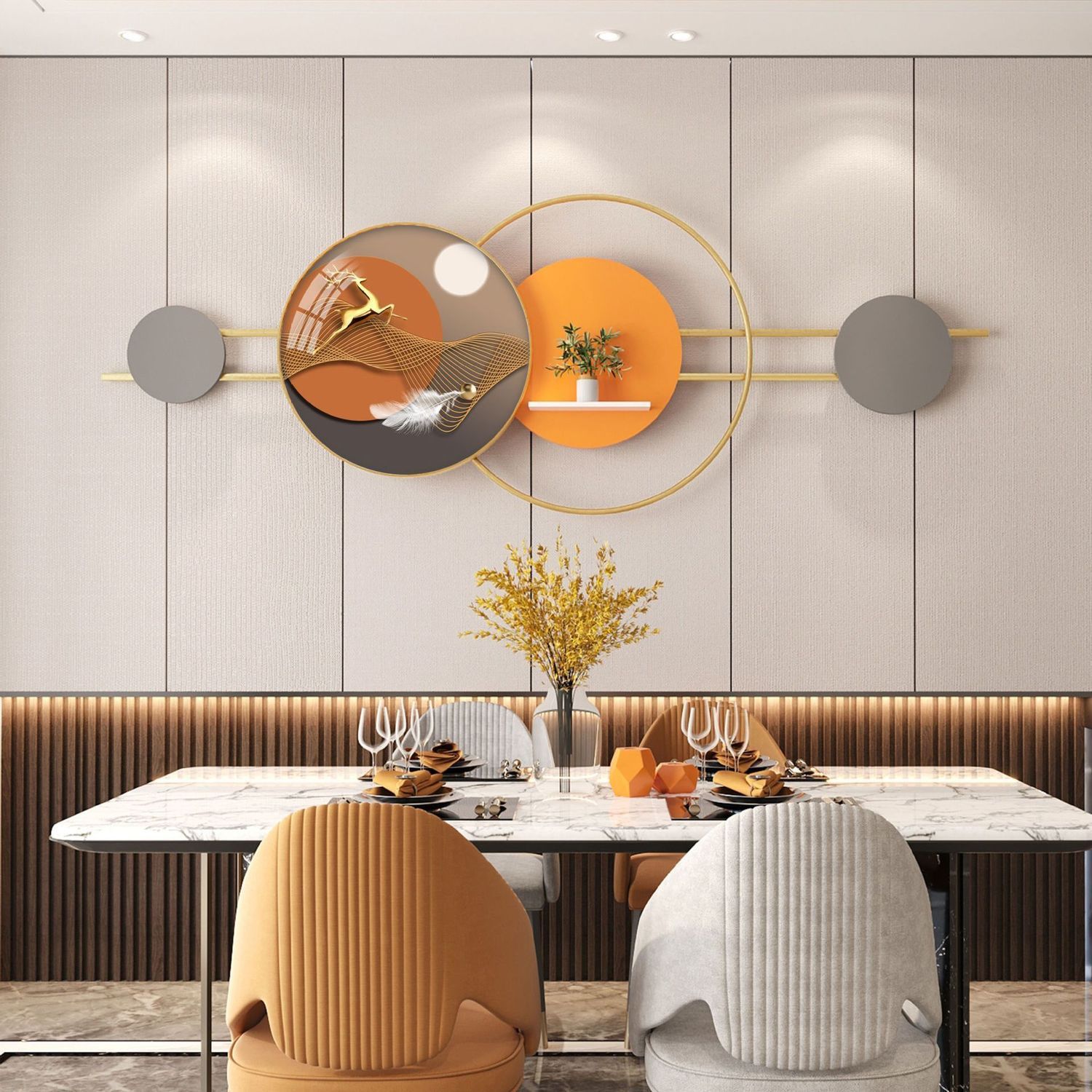 餐厅装饰画现代简约家用床头轻奢时尚挂墙艺术创意背景墙挂画