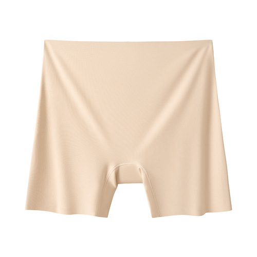 Safety pants for women, no trace, anti-exposure, no curling, mid-waist, thin leggings, two-in-one ice silk boxers for women