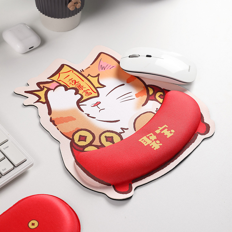 Alfombrillas de ratón transfronterizas, divertidas y variadas, reposamuñecas, alfombrillas de ratón de alta calidad con formas especiales, alfombrillas de ratón de dibujos animados para hombres y mujeres