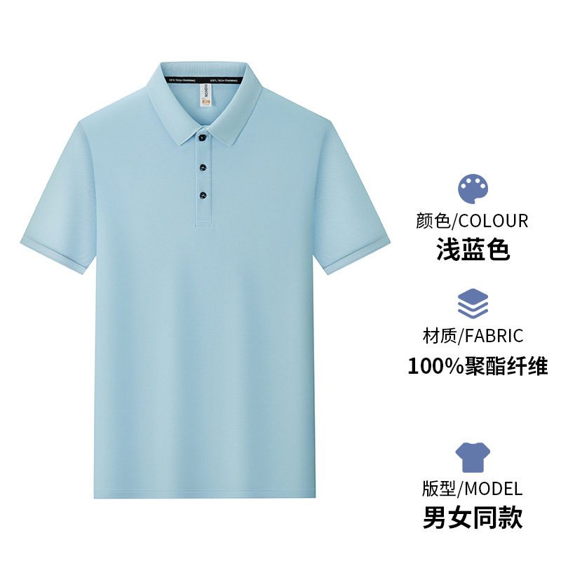 Comercio exterior transfronterizo exclusivamente para Europa y América, ropa de trabajo de solapa de manga corta de gran tamaño, camisa publicitaria, camisa polo, logotipo de impresión personalizado image 10