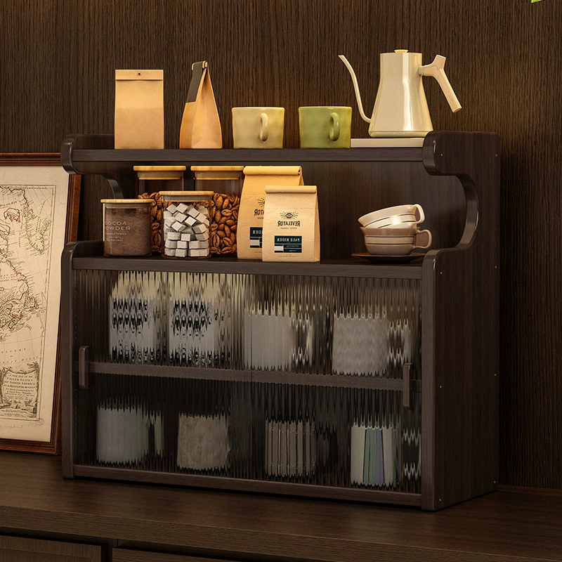 Многослойная стойка для хранения, простая стойка Bogu, стеллаж для хранения домашней кухни, украшения ручной работы, пылезащитная витрина, подстаканник