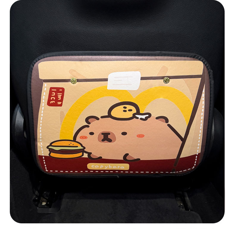 Kapibala Car Anti-Kick Pad Rear Seat Back Protection Wear-Resistant Kidsren's Anti-Dirty Universal Cartoon Cute Protective Pad