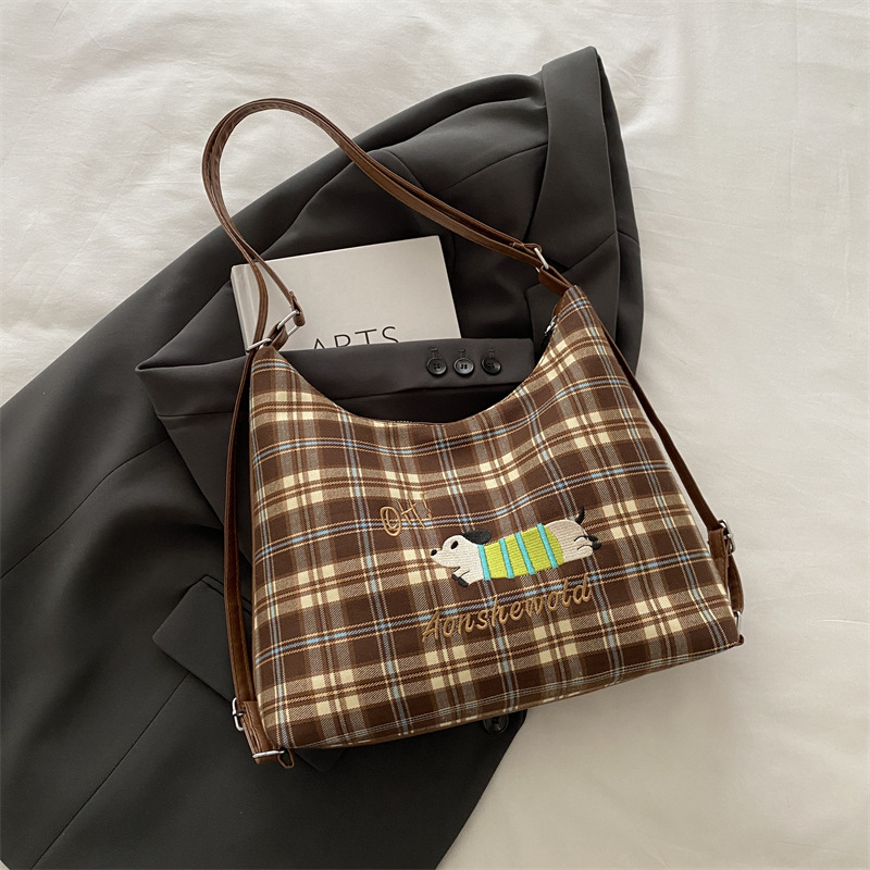 Bolso de gran capacidad para viajar mujeres 2024 nuevo estilo de moda extranjera mochila de hombro mochila de hombro de hombro