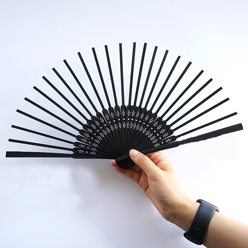 21cm ventilador plegable hueso de bambú pequeño esqueleto de ventilador estilo chino DIY hecho a mano grupo de construcción
