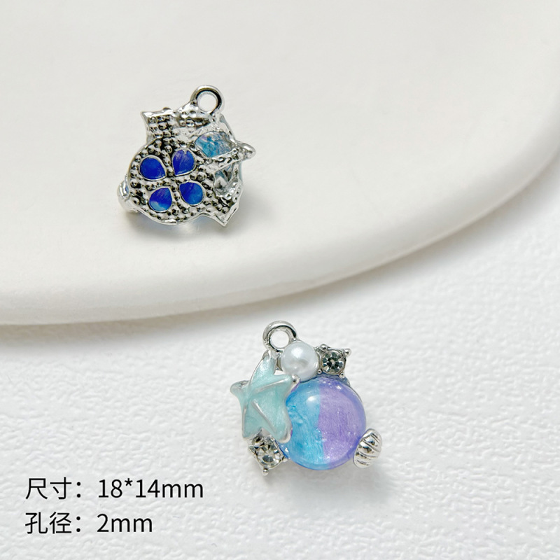 清冷感気質液体溶岩感蝶合金ストラップdiy手作りネックレスイヤリングアクセサリー|undefined