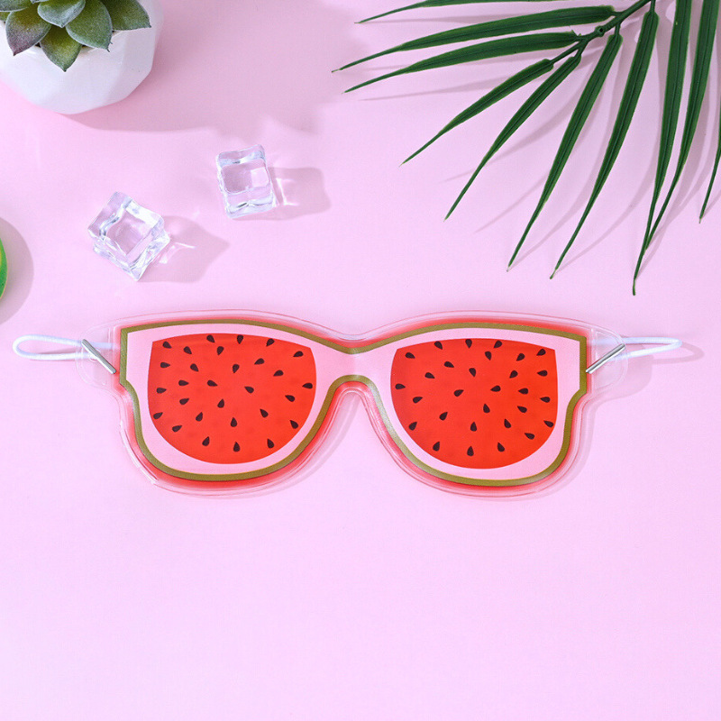 Sandía cuadrada cubierta de hielo eye mask