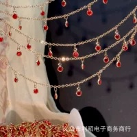 DIY цепь крыльцо 4 мм стекло высокотемпературный цвет Dunhuang древний ветер головной убор цепи браслет с цепочкой