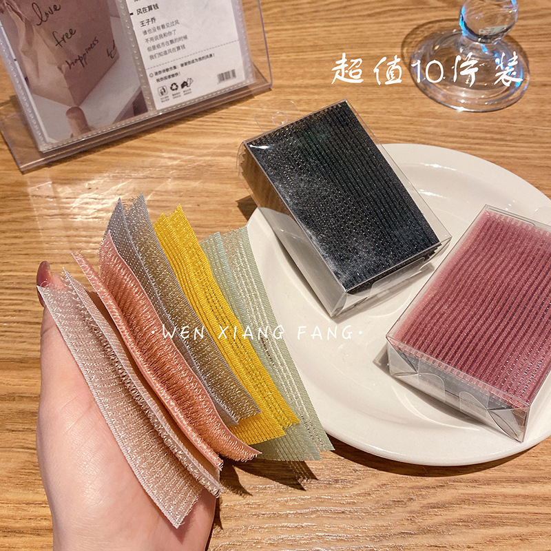 Internet Celebrity Bangs Posting Seamless Velcro Headwear Women's Practical Sticky Broken Hair Sticky Hair Sticker Hair Gadget Hair Accessories