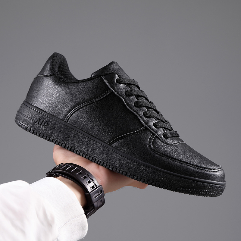 Große, grenzüberschreitende Frühlings- und Herbst-Neue kleine weiße Schuhe für Männer und Frauen, Freizeitsportler, wollen einfarbige Turnschuhe, Lederschuhe im Großhandel_voghion.com