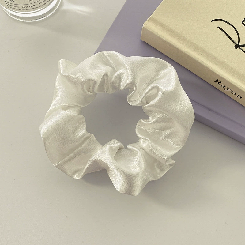 Ponytail Scrunchie Hair Rope, Satin French-Style, Simple Elegant Hair Accessory