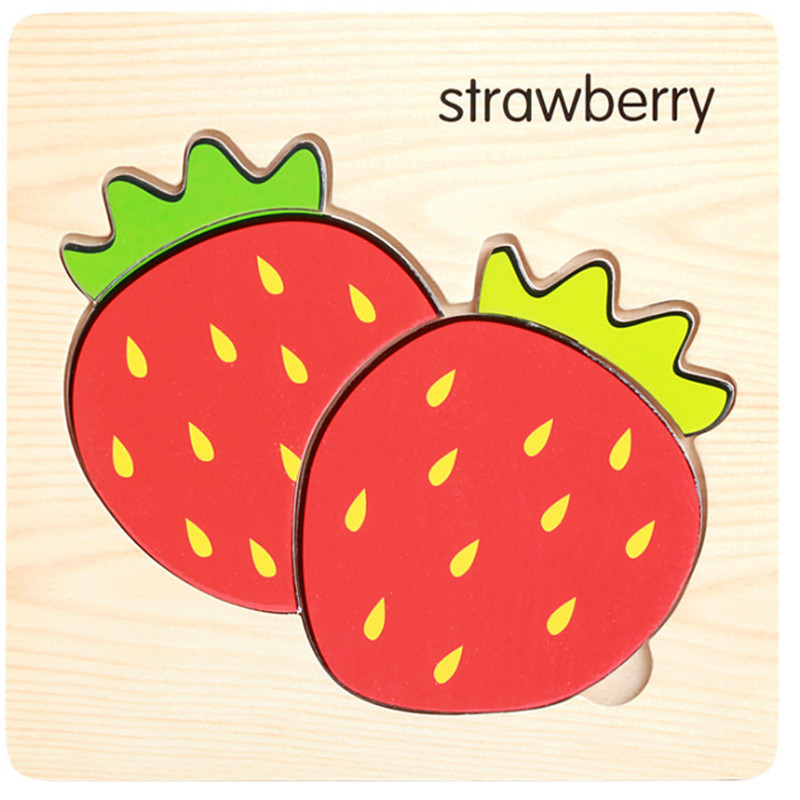 Nuevo rompecabezas tridimensional de madera de mano tráfico animal marino Ilustración cognición rompecabezas infantil juguete de rompecabezas de educación temprana