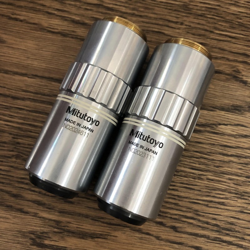 Mitutoyo三丰M Plan Apo SL 100X/0.55长工物镜镜片完好