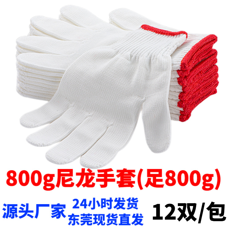 나일론 장갑 800g (800g 피트) 12 쌍/가방