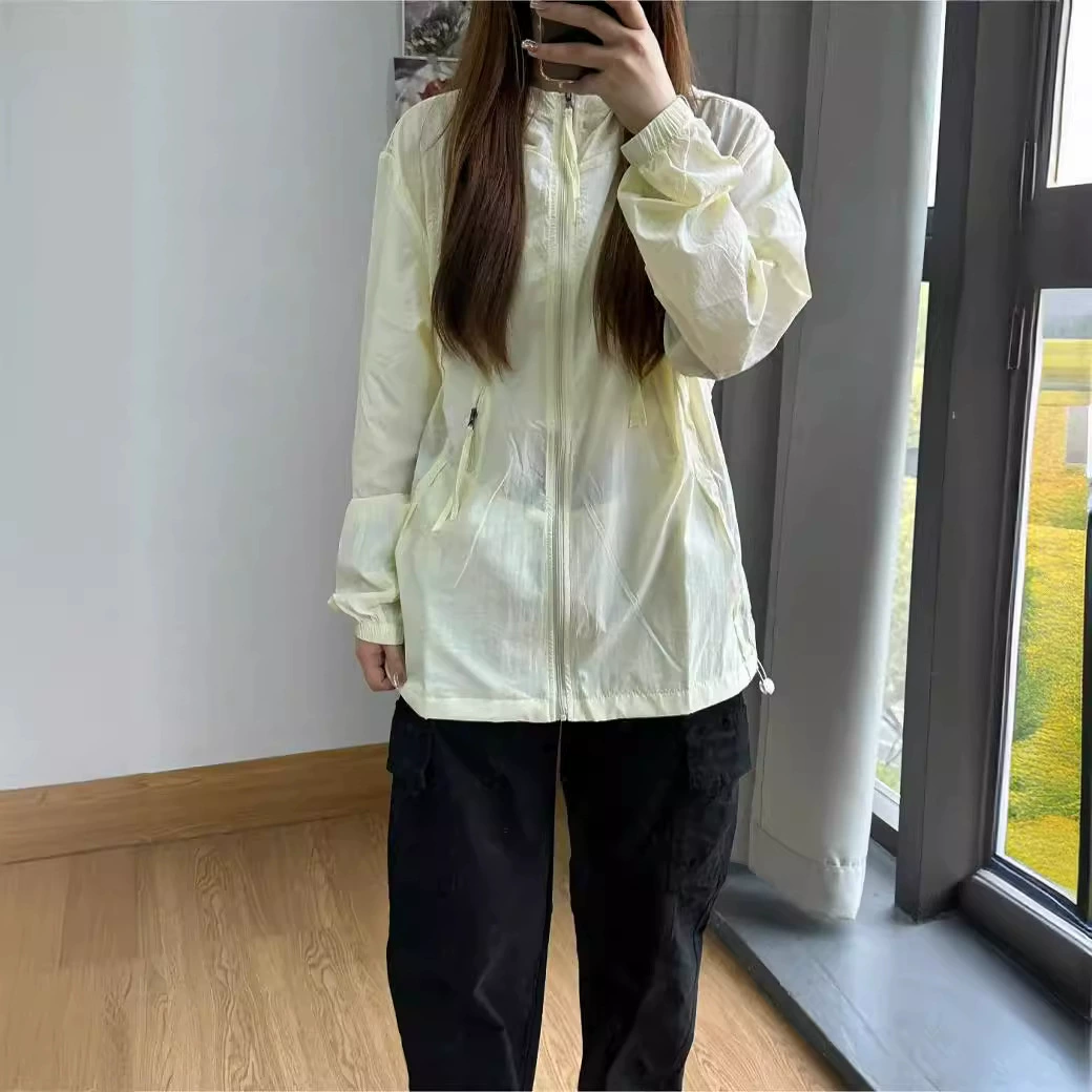 Summer sun protection clothing, thin travel jacket, silk hoody