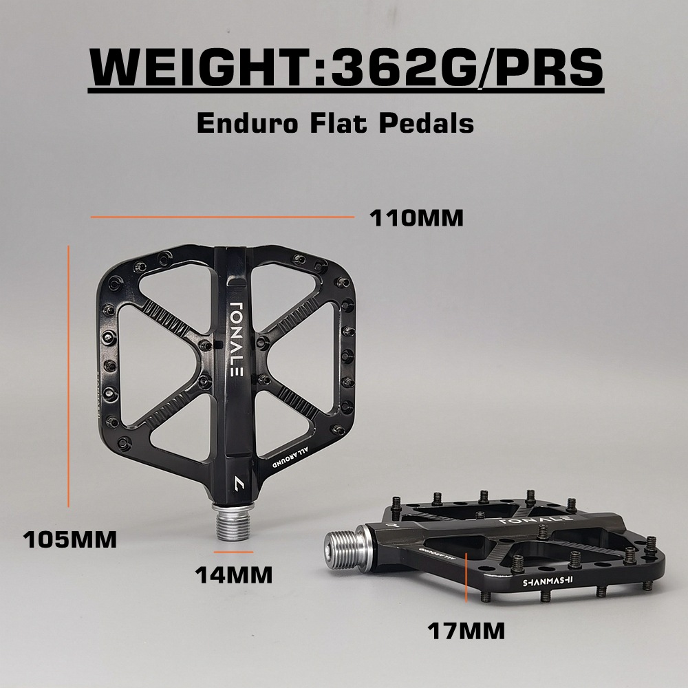 MTB Fahrradpedal Titan rutschfeste CNC 3-Lager Aluminiumlegierung Fahrradpedale Radfahren Fußpedale für Mountainbike-Zubehör – Detail 8