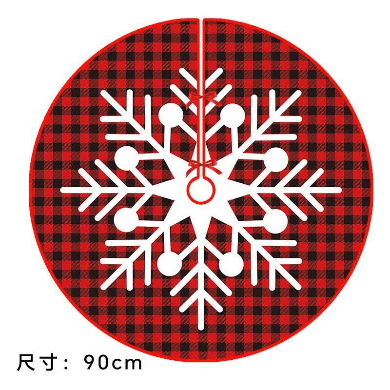 国境を越えたクリスマス装飾用品の雰囲気配置雪花箔押しベルベットの木のスカートの雰囲気配置クリスマスツリーの底|undefined