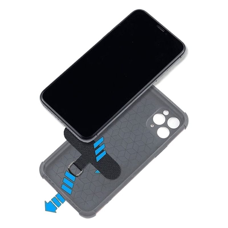 Fashion brand same style mobile phone lanyard patch solid gasket mobile phone shell non-hole card special card anti-lost artifact piece