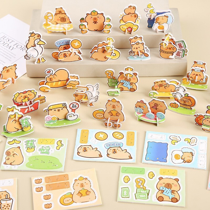 立体昆虫パズル diy 立体恐竜動物タンク手作りパズル子供のおもちゃ幼稚園ギフト|undefined