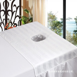 Beauty Salon Massage Shop Hole Towel Pure Cotton Lying Towel Massage Mattress Face Towel Hole Cloth Juqin