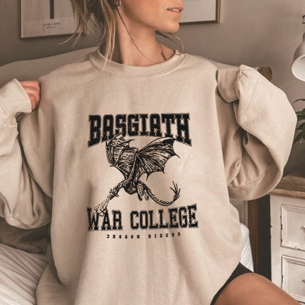Retro Basgiath War College Sweatshirt Fourth Wing Hoodie Dra