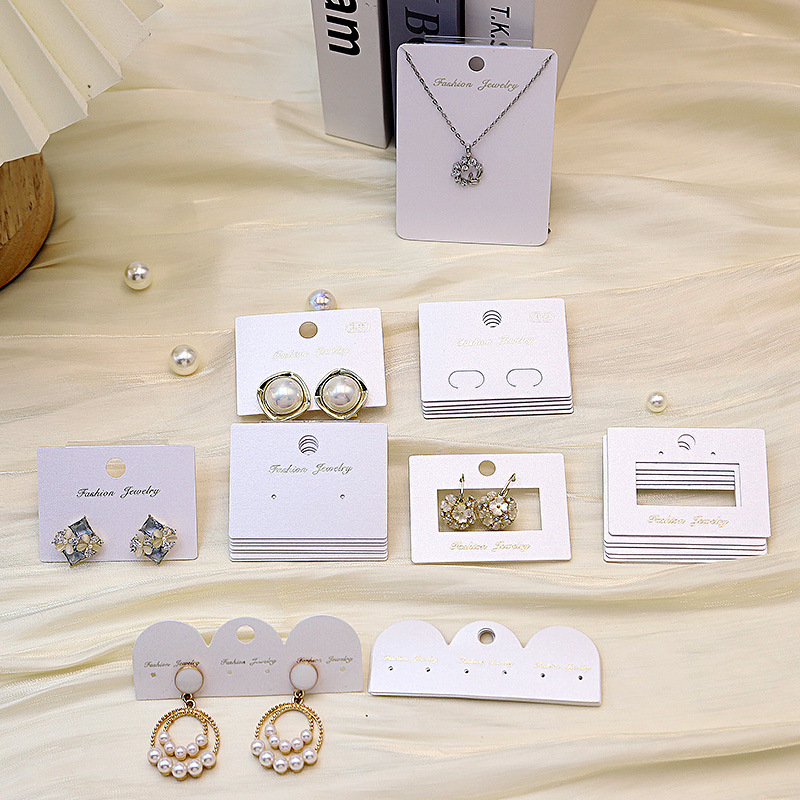 现货高档时尚耳钉卡纸烫金饰品卡耳环项链耳夹手链首饰卡批发定制