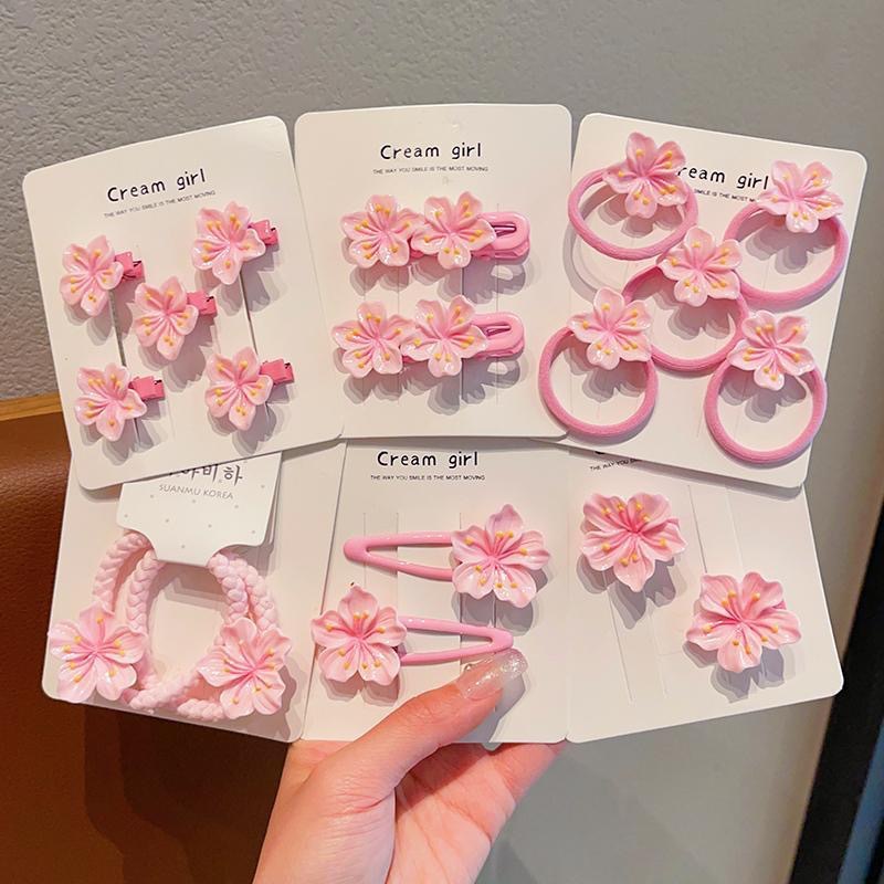 Egg Flower Hairpin New Sweet Pink Flower Hairpin Cute Baby Side Clip Bangs Hairpin Hair Accessories
