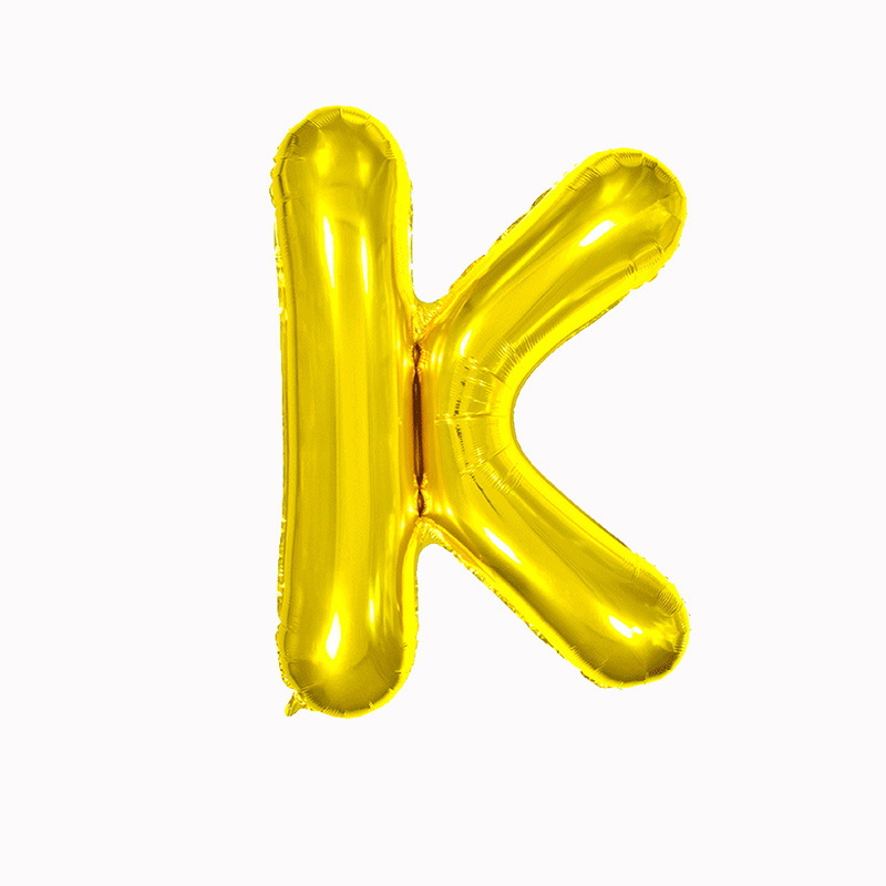 32 pulgadas 40 pulgadas 16 pulgadas inglés carta globo de aluminio fiesta de cumpleaños decoración de la boda papel de aluminio globo escena diseño